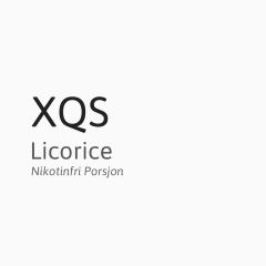 XQS - Licorice Nikotinfri Portion